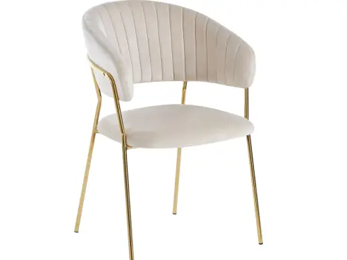 Elegancja i Luksus w Salonie - Krzesła na Złotych Nogach
